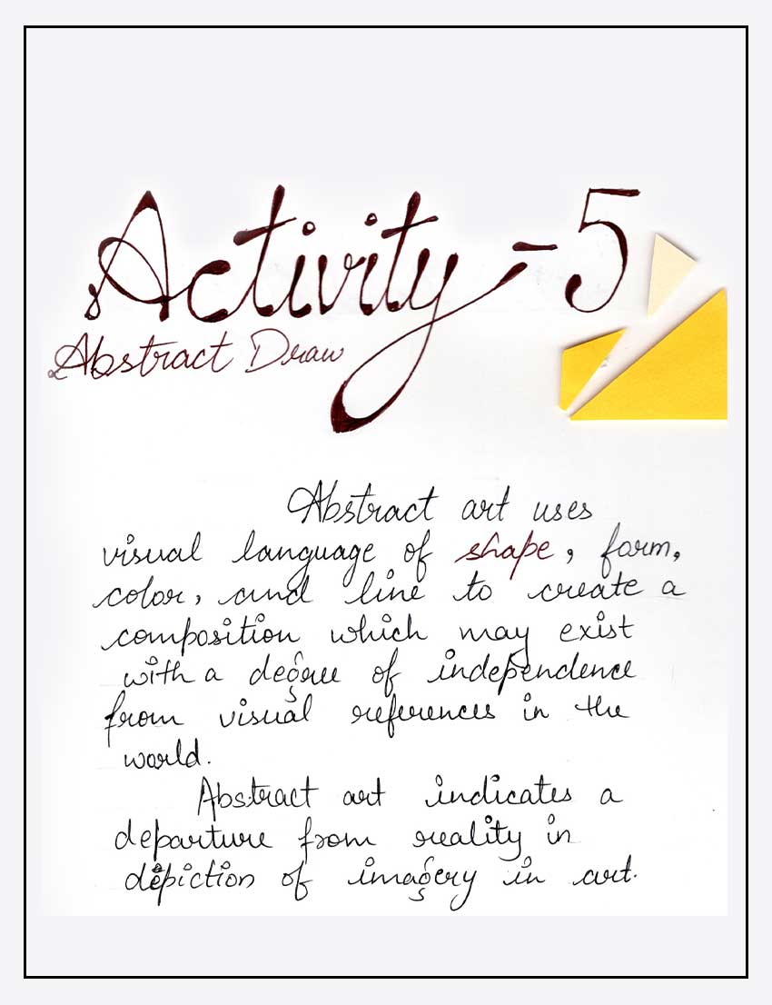 Shape Activity 5: Abstract Draw