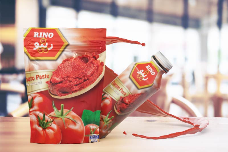 Tomato ketchup bottle mockup