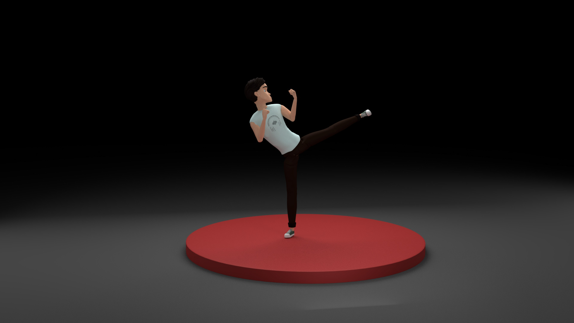 3D character action pose 2