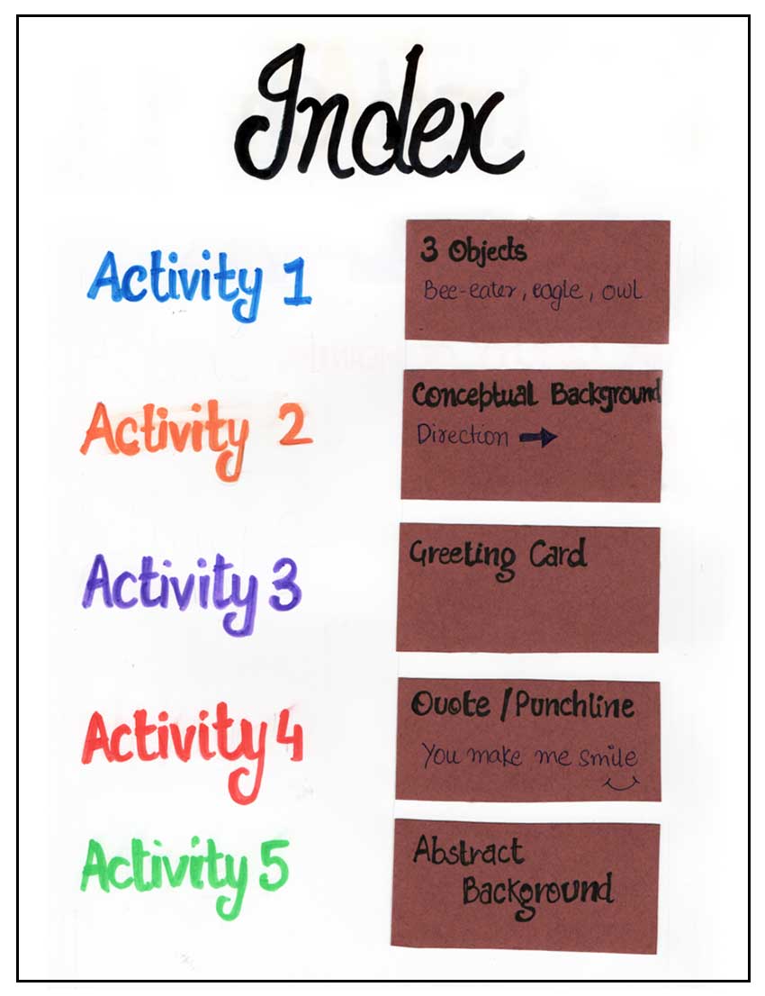 Shape Activities Index by Tisha