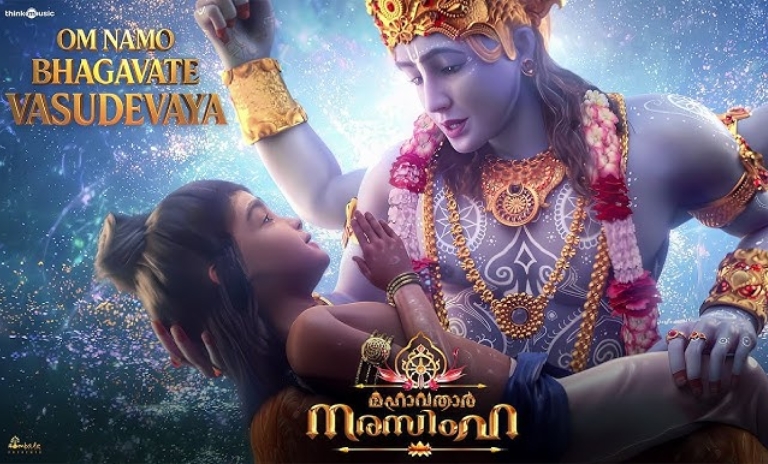 Bhakt pralad meeting with Lord Vishnu