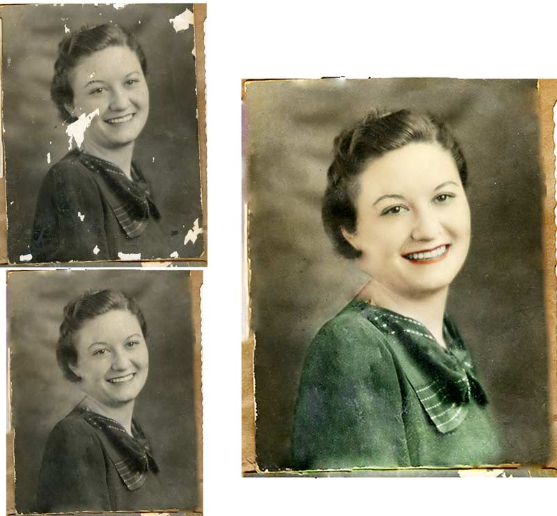 Old photo restoration in photoshop