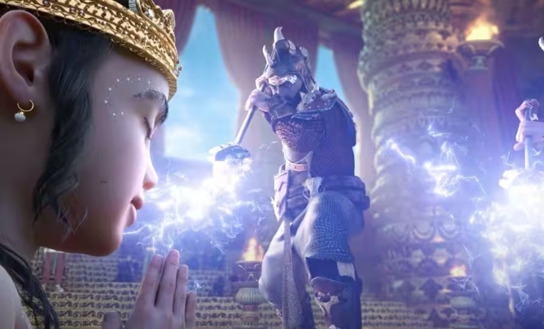 Demons attacking Bhakt Pralad