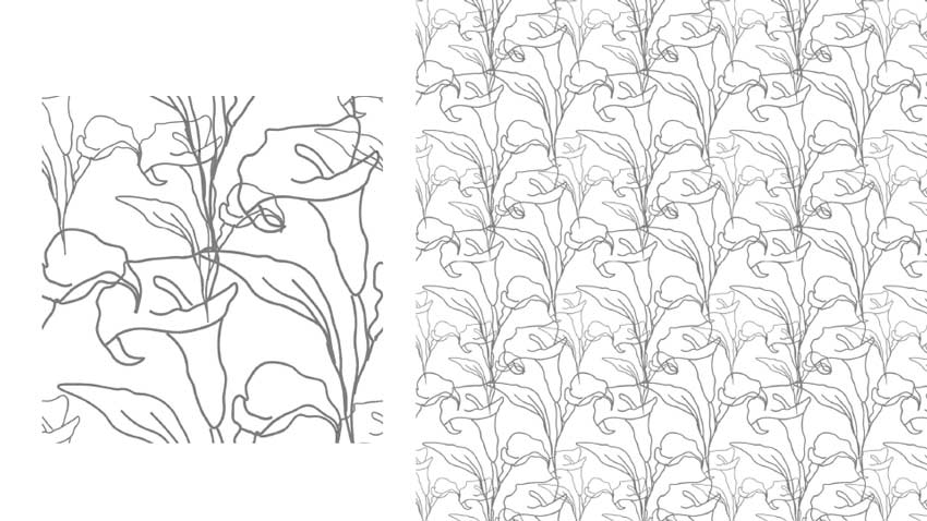 Digital Motifs Pattern - CAD Textile Design Portfolio