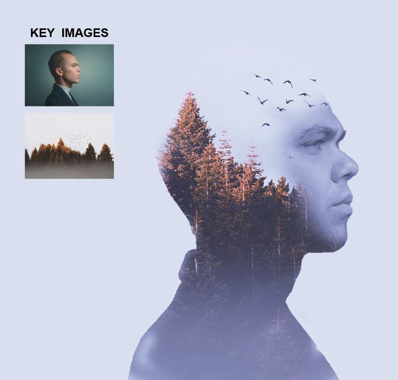 Double Exposer work in photoshop