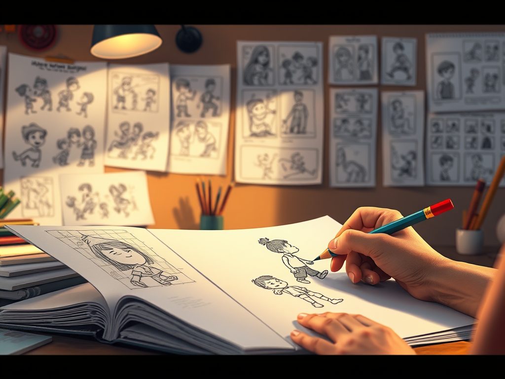 story boarding in animation