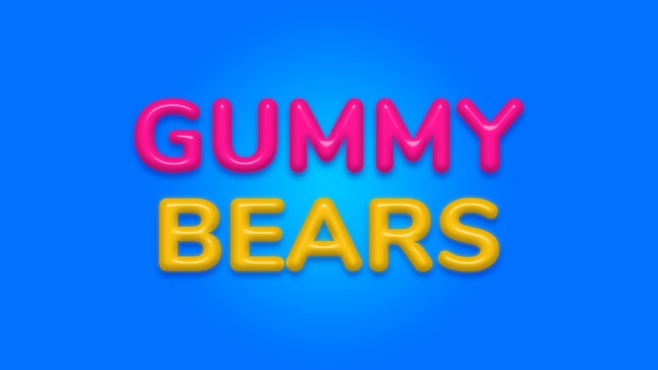 Gummy Style Text in Photoshop