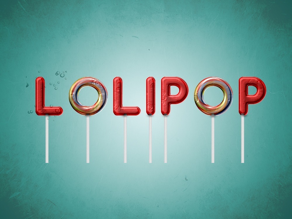 Lollipop Style Text in Photoshop