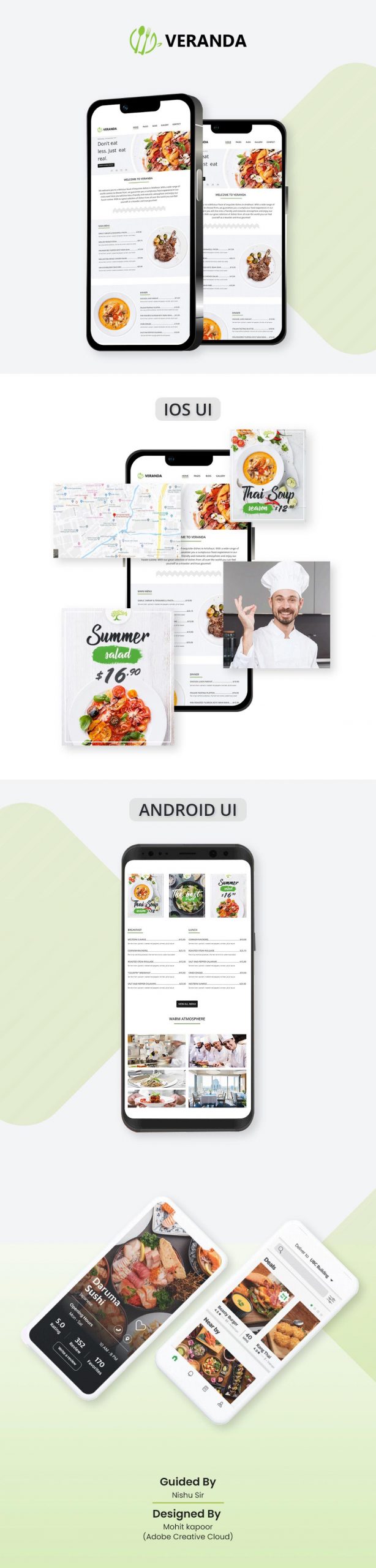 Veranda Food Restaurant Mobile UI