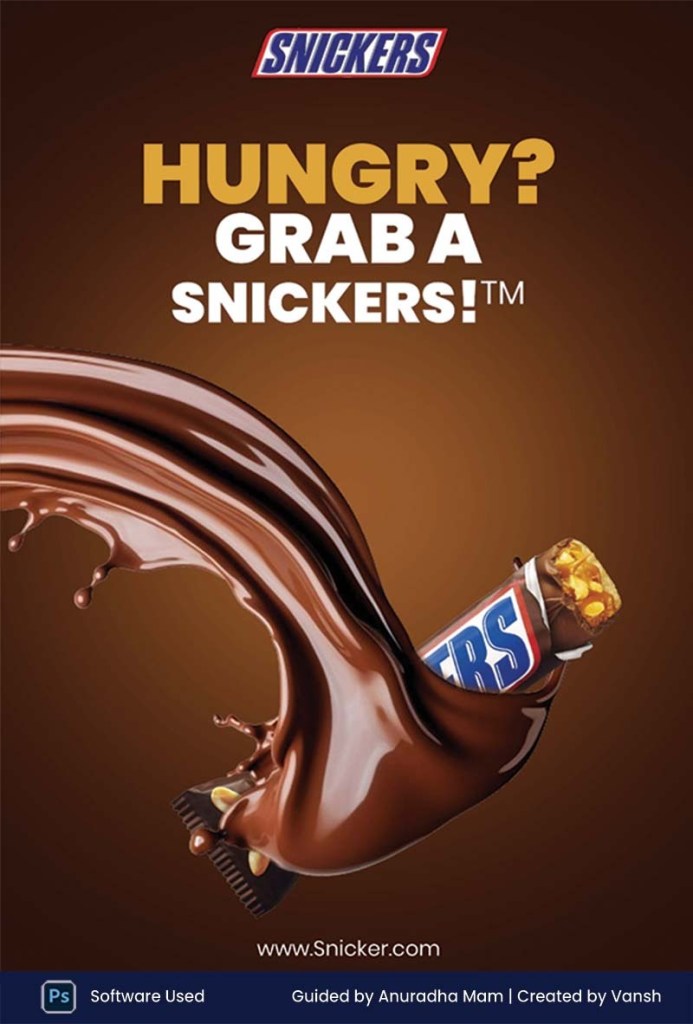 Photoshop Vansh Snickers Poster