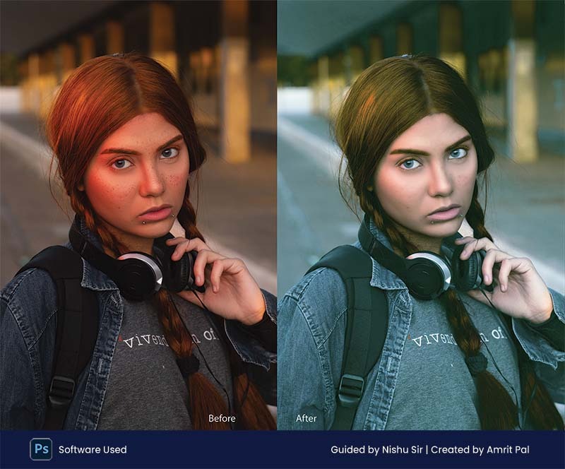 Portrait Color grading in Adobe Photoshop
