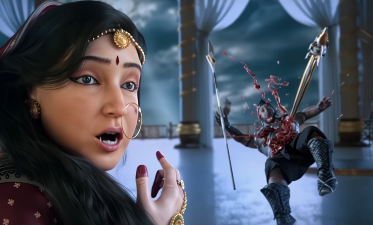 Realistic expression in Mahavatar Narsimha