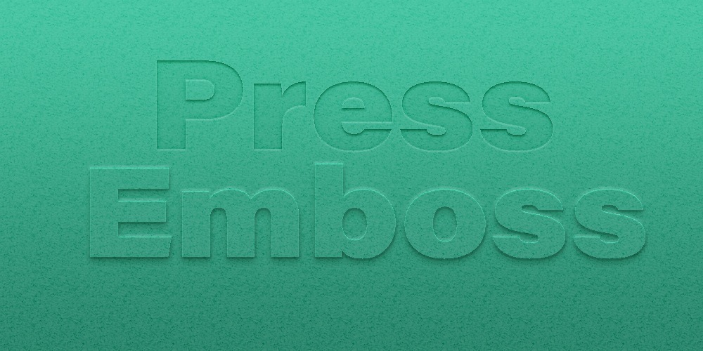 Press & Emboss Text Effect in Photoshop