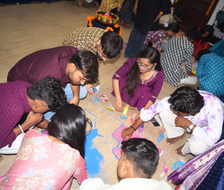 Team-B in Rangoli Design Comp 2025